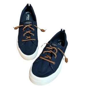 Sperry Sneakers Size 9 Blue Top-Sider Crest Vibe Slip-On Nautical Classic